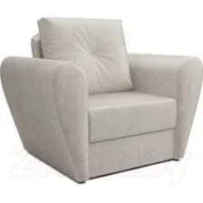 Кресло-кровать Mebel-Ars Квартет (бархат бежевый Star Velvet 6 Light Beige)