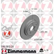 Тормозной диск ZIMMERMANN 590.2813.20 полный , задняя ось