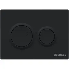 Кнопка смыва BERGES Novum O5 Soft Touch черная (040065)