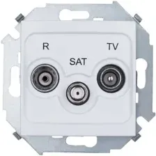 Розетка телевизионная Simon 1591466-030 (белый)