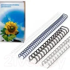 Пружины для переплета Office Kit D9.5 мм (3/8) / OKPM38B (100шт, черный)