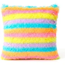 Подушка декоративная MATEX Plush 65-630 (розовый/голубой/желтый )