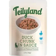 Влажный корм для кошек Teilyland Кусочки с уткой в соусе (85г)