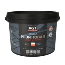 Краска VGT трещиностойкая резиновая серая 3 кг