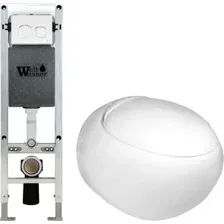 Унитаз подвесной WeltWasser Amberg 350 ST + Jeckenbach 004 GL-WT + Amberg RD-WT