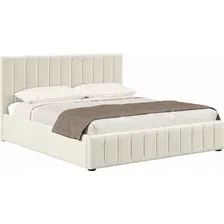 Кровать Хочу Домой Верона с ПМ 180x200 (светло-бежевый велюр 303)