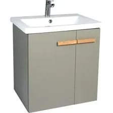 Viant Тумба с умывальником Мюнхен Como 70 VMUN70COH-T2STP (хаки)+S-UM-COM70/1-w