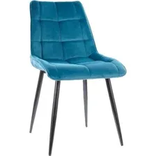 Стул Signal Chic Velvet (bluvel 85 бирюзовый/черный)