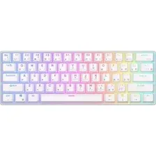 Клавиатура Royal Kludge RK61 RGB (белый, RK Red)