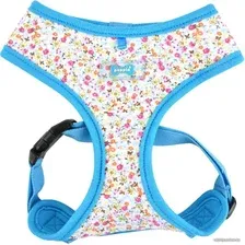 Шлея Puppia Wildflower PAUA-HA1826-SB-M (голубой)