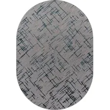 Ковер для жилой комнаты Merinos Liman F164-OVAL-GRAY-D.BLUE (2x4)