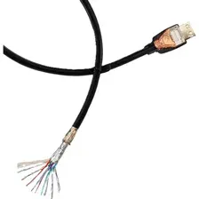 Кабель RETIC HDMI-HDMI, версия 2.1, золото, 2 м