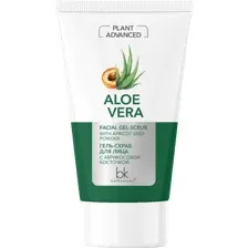 Гель-скраб для лица BelKosmex Aloe Vera, с абрикосовой косточкой, 120 г