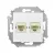 Розетка телефонная Simon 1591590-030 (белый)