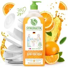 Synergetic средство для мытья посуды антибактериальный, с ароматом апельсина 1л