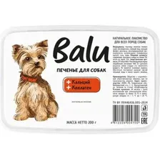 BALU Печенье для собак всех пород с кальцием, коллагеном 200 г