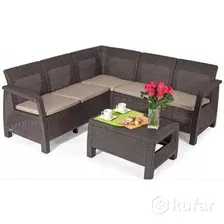 Набор садовой мебели Keter Corfu Relax Set 258949 (коричнивый)