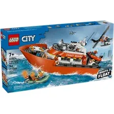 Конструктор LEGO City 60504 Спасательный катер и вертолет береговой охраны