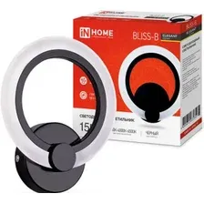 Бра In Home Elegant Bliss-15W 15Вт 230В 3000-4000-6500K 1050Лм Step Color 4690612035352 (черный)