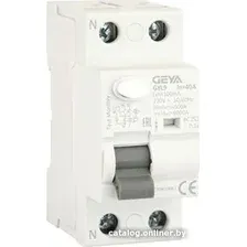 Устройство защитного отключения GEYA GYL9-2P-40A-100mA 2P 40A 6 kA 100mA AC 2M GYL92P40AC100