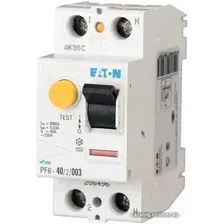Устройство защитного отключения Eaton PF6 2P 40A 300мА 2М 286498