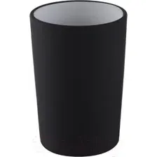 Стакан для зубной щетки и пасты Bisk Plain 06570 (черный)