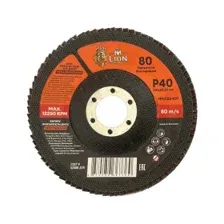 Круг лепестковый торцевой M-Lion 125x22,2 мм Р40