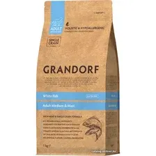 Сухой корм для собак Grandorf Adult Medium & Maxi White Fish (с белой рыбой) 1 кг