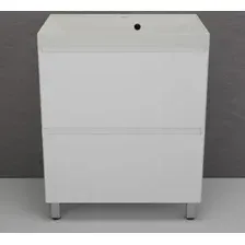 Symbolite Тумба под умывальник Манхэттен 70 Plus 2 ящика + Asti 70x45 (белый матовый/жасмин)