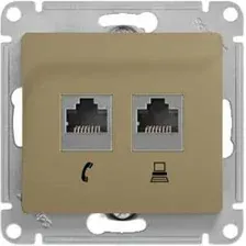 Розетка компьютерная Schneider Electric Glossa GSL000485 (титан)