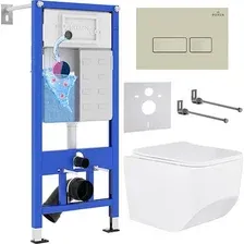 Инсталляция с унитазом подвесным Roxen StounFix Dual Fresh 966666