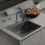 Кухонная мойка Roxen Simple 560220-60B PVD графит (с коландером и дозатором)