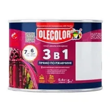 Грунт-эмаль по ржавчине Olecolor коричневый RAL 8017,  0,4 кг