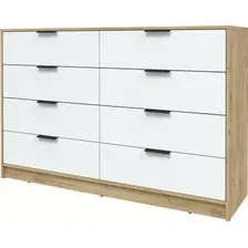 Комод Интерлиния Концепт КТ-К157 Глосс (дуб золотой/белый)