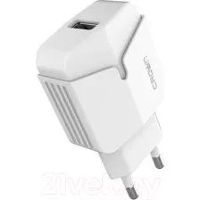Зарядное устройство сетевое Crown CMWC-3030F (белый)