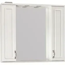 Symbolite Шкаф с зеркалом для ванной Олеандр-2 900/С Люкс (рельеф пастель)