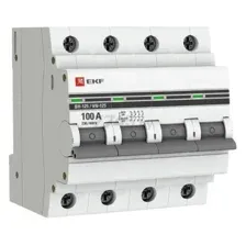 Выключатель нагрузки EKF PROxima 4P 100А ВН-125 SL125-4-100-pro