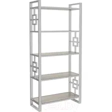 Стеллаж Hype Mebel Квадро 80x170 (белый/древесина белая)