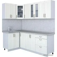 Готовая кухня Интерлиния Мила Крафт 1.2x2.2 (дуб полярный)