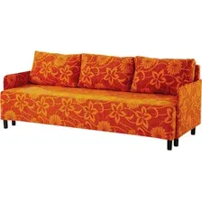Диван Домовой Юни 3 (Milano 7302 Orange)