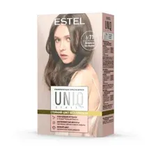 Краска для волос Estel UNIQ SENSE 6/71 тёмно-русый коричнево-пепельный