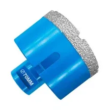 Коронка алмазная по керамограниту для УШМ 70мм, М14, Master GRAFF 271470