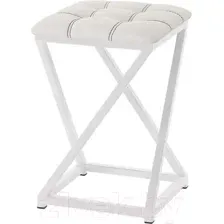 Табурет AMC Comfort 8К6.12 (кожзам белый/белый)