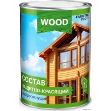 Пропитка Farbitex Profi Wood Состав защитно-красящий быстросохнущий 0.75 л (орегон)