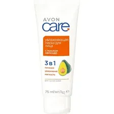 Маска для лица кремовая Avon Care Увлажняющая с маслом авокадо (75мл)