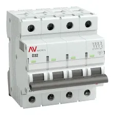 Выключатель автоматический EKF Averes AV-6 4P 32A (D) 6kA