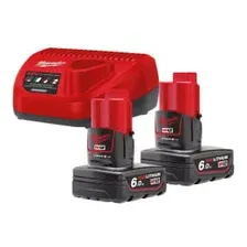 Набор аккумуляторов для электроинструмента Milwaukee M12 NRG-602 / 4933451903