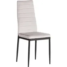 Стул TetChair Easy Chair металл/вельвет (светло-серый/черный)