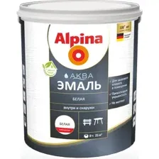 Эмаль Alpina Аква глянцевая (2.5л, белый)