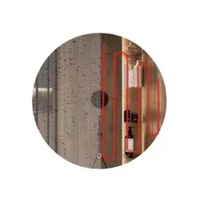 Круглое зеркало c подсветкой и подогревом 90 см (функция антизапотевания)  LED ANTIFOG Emze
